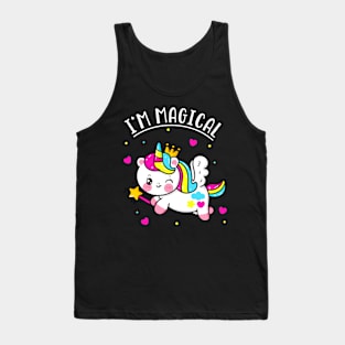 I'm Magical Cute Kawaii Unicorn Girls Kids Tank Top